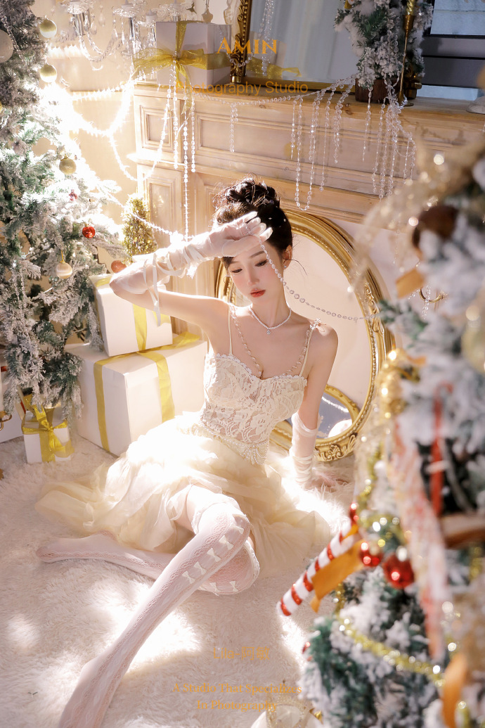 微博美女：Lila-阿敏 - 仙气的圣诞风格摄影@阿敏写真馆 阿敏客片分享成都约拍